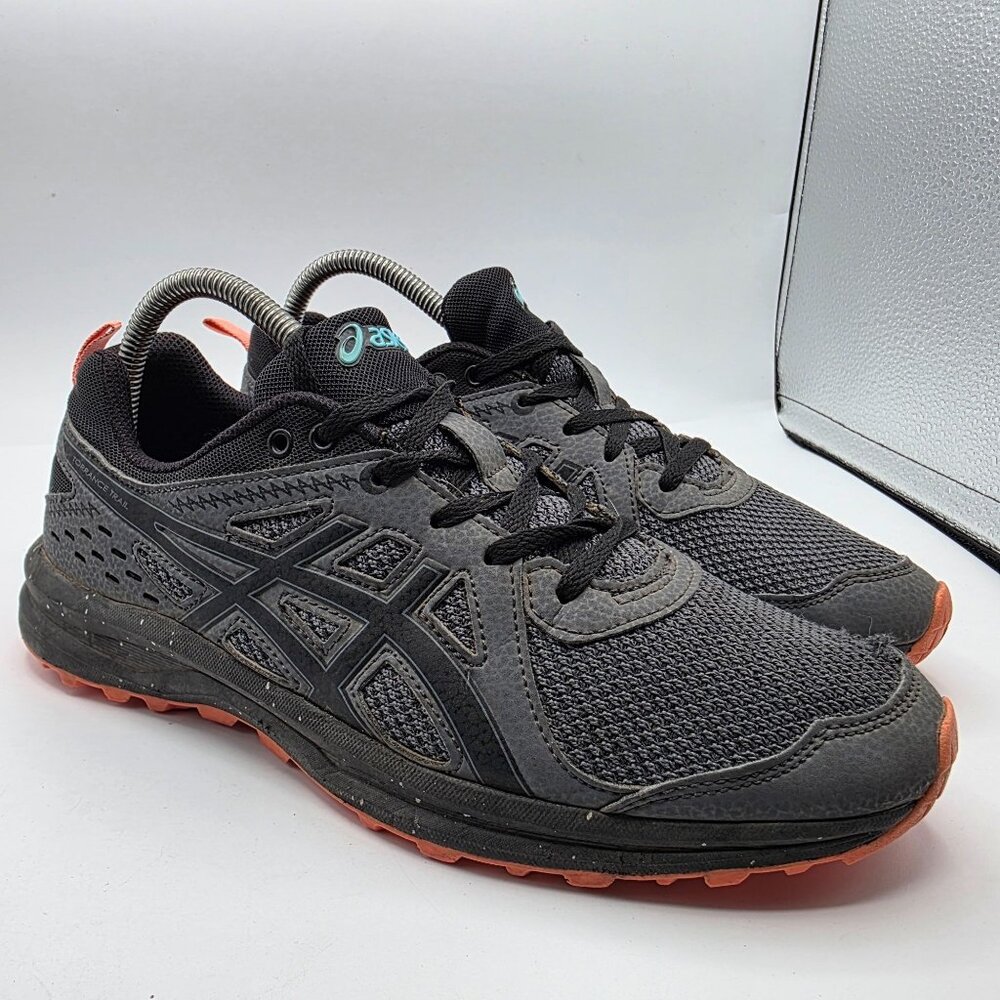 Asics Gel Torrance Trail Womens Size 9 Black Orange Running Shoes Trail Hiking